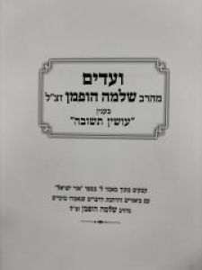 Vaadim Rav Hoffman Teshuva ועדים מהרב שלמה הופמן – בעניין עושין תשובה