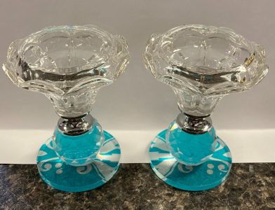 Crystal Candlesticks 8046