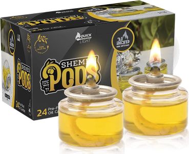 Ner Mitzvah Extra Virgin Olive Oil Shabbat Candles 4 Hour Olive Oil Candles