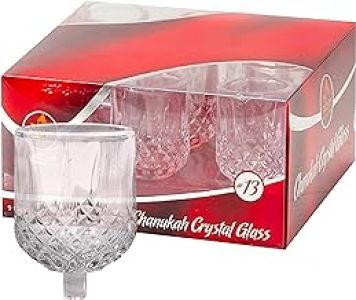 Chanukah Crystal Glass #25613