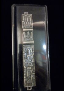10 cm Mezuzah Case finish Jerusalem