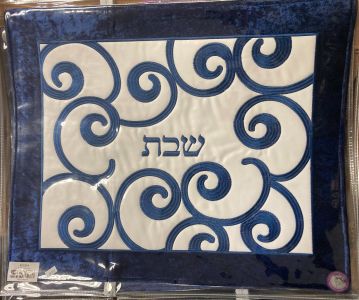 Challah cover Blue velvet