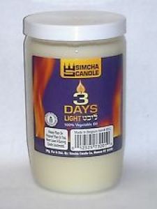 3 Day candle vegetable oil