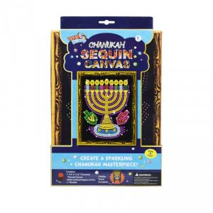 Chanukah Sequins Canvas Kit Ner Mitzvah 78141