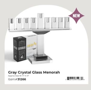 Crystal Menorah Ner Mitzvah 31266