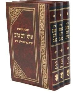 שו׳׳ת עונג יום טוב ג׳כ Oneg Yom Tov