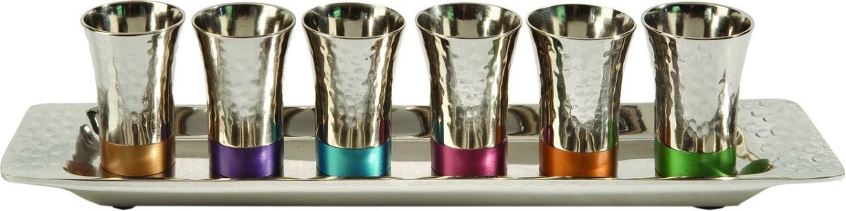 Emanuel Hammered Set 6 Cups- Multicolor