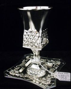 Kiddush Cup & Tray Silverplate3