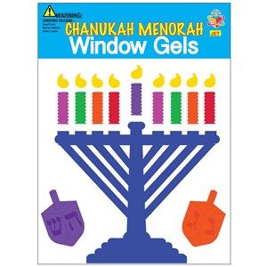 Window Gel Fun – Chanukah Menorah