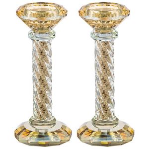 Crystal Candlesticks with Stones UK48813