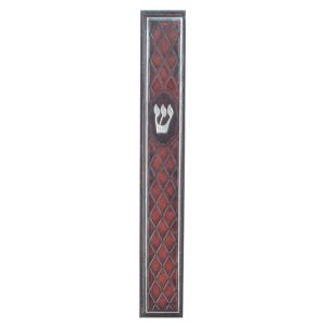 Brown Mezuzah with Stones