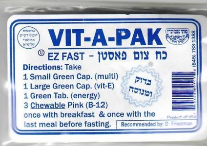 VIT-A-PACK fasting nutrition pills