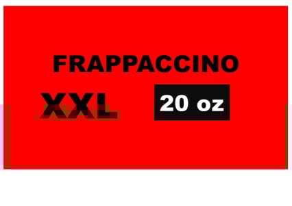 999906 Frappaccino ice coffee XXL 20oz