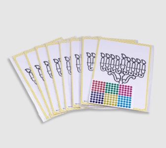 Menorahs Kits for painting and gluing