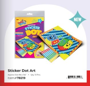 Izzy and Dizzy Chanukah Sticker Dot Art 78219