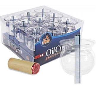 9 PK Plastic Oil Cup SET Round #4 25704