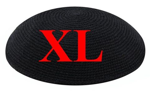 222991 Knit Kippah Black XL