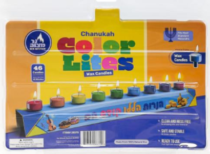 46pk. Chanukah Color Lights – Wax