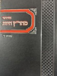 Chidushei Maharatz Chius חידושי מהר”ץ חיות / מכתב יד