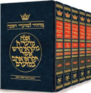 Machzor Hebrew Ashkenaz English Instructions – 5 vol Set