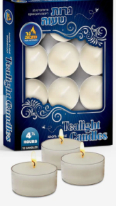 12 x 12pk. Beeswax Tealights – White