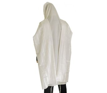 Tallit Tzemer 80 W/w Lining Thick tzitzit Sephardi