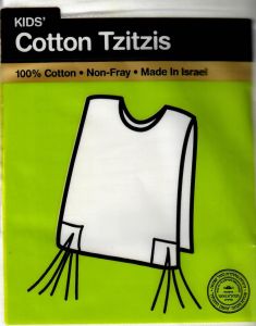 Tzitzis Cotton #18, V-Neck, Meyuchad, Regular Tzitzis