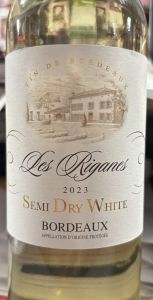 Herzog Les Riganes-Chateleufe Semi Dry White Bordeaux