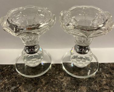 Crystal Candlesticks 10078
