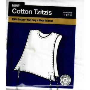 Tzitzis cotton 22 Round neck Thick tzitzis