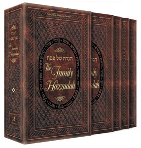 The Family Haggadah Leatherette Eight Piece Slipcased Set