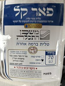 Mishkan Hatchelet Wool Tallis Size 70 Non-Slip