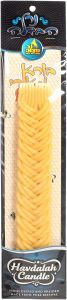 Ner Mitzvah Braided Beeswax Havdalah Candle Wide Criss Cross Braid