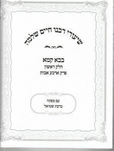 שיעורי רבינו חיים שלימה ב׳ קמא א Shiurei Rabeinu Chaim Shlomo Baba Kama 1