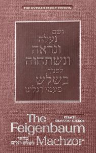 Feigenbaum Machzor/Shalosh Regalim/Sefard