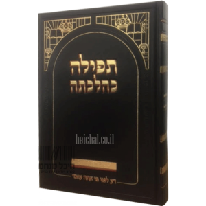תפילה כהלכתה Tefillah Kehilchosoh