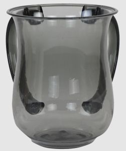 Acrylic Wash Cup Grey With Grey Handles 5″