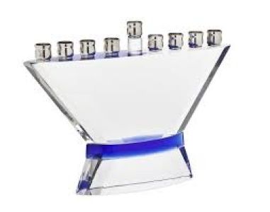 Glass Menorah