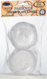 Round Acrylic Seder Plate Liners – Set of 6