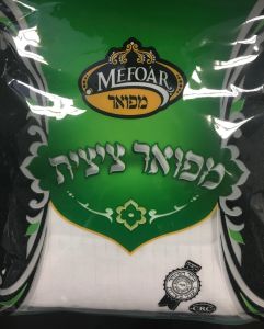 TZITZIS COTTON 22 ROUND NECK MEFOAR THICK STRINGS