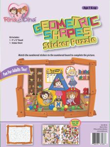 Geometric Shape Sticker Puzzle Rina Dina in Playroom