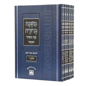 משנה ברורה (כחול) ו חלקים מנוקד Mishnah Berurah Menukad Oz Vehadar Blue Set S2
