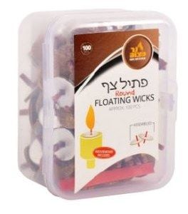 Pre-assembled Floating Wicks Round Shape 100 Pieces  30168