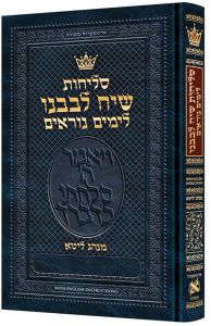 Selichos Siach Levaveinu All Hebrew Nusach Lita Ashkenaz with English Instructions