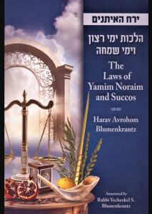 The Laws of Yamim Noraim and Succos