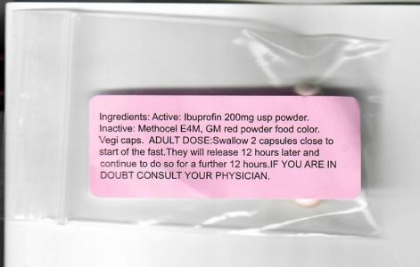 Kollel Vitamin, Ibuprofen Fasting slow release pill