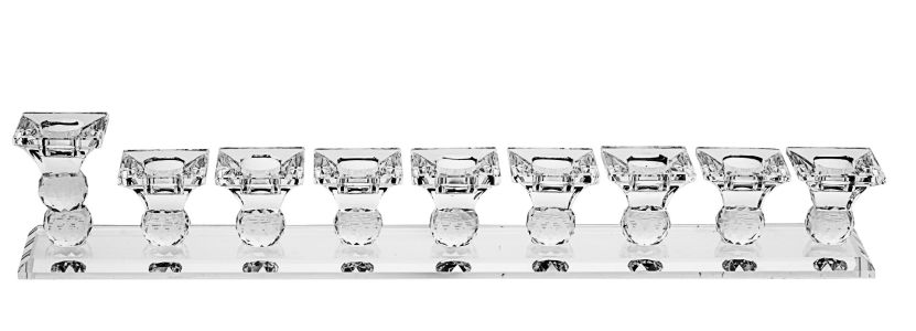Menorah Crystal Shore 3″x18″