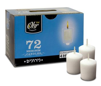 72pk. Ohr Neironim Candles – 4 Hour