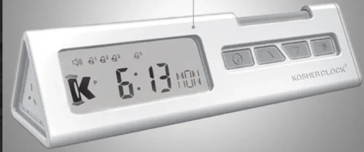 Kosher Clock- White