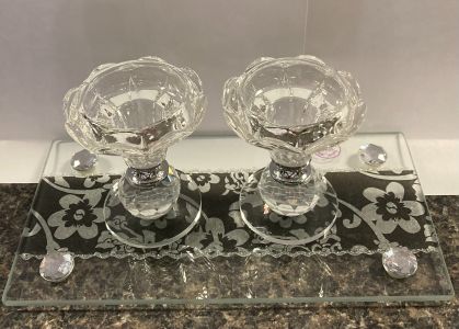 Glass Candle Sticks 5008041